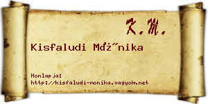 Kisfaludi Mónika névjegykártya