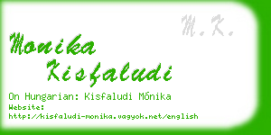 monika kisfaludi business card