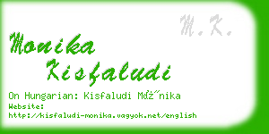 monika kisfaludi business card